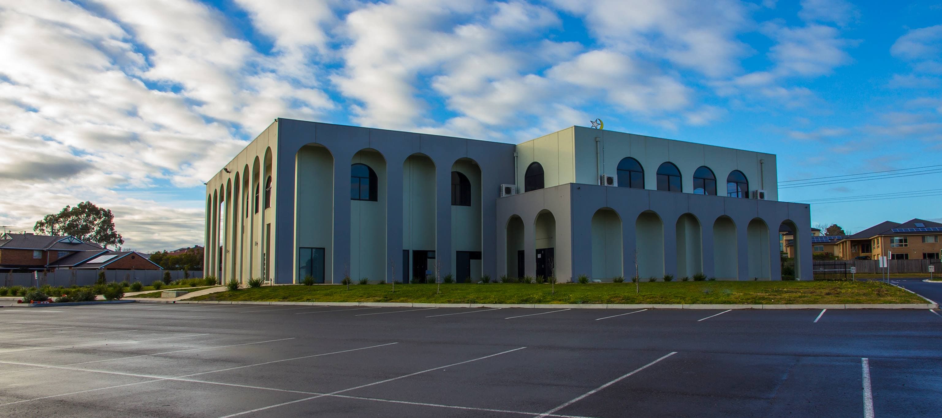 Community volunteers distributing food and supplies